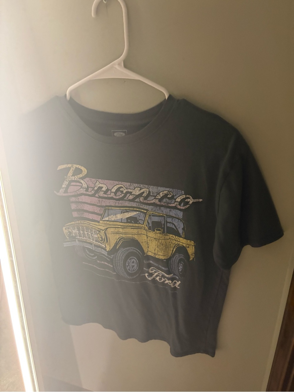 Ford Black Tee with Yellow Bronco Graphic